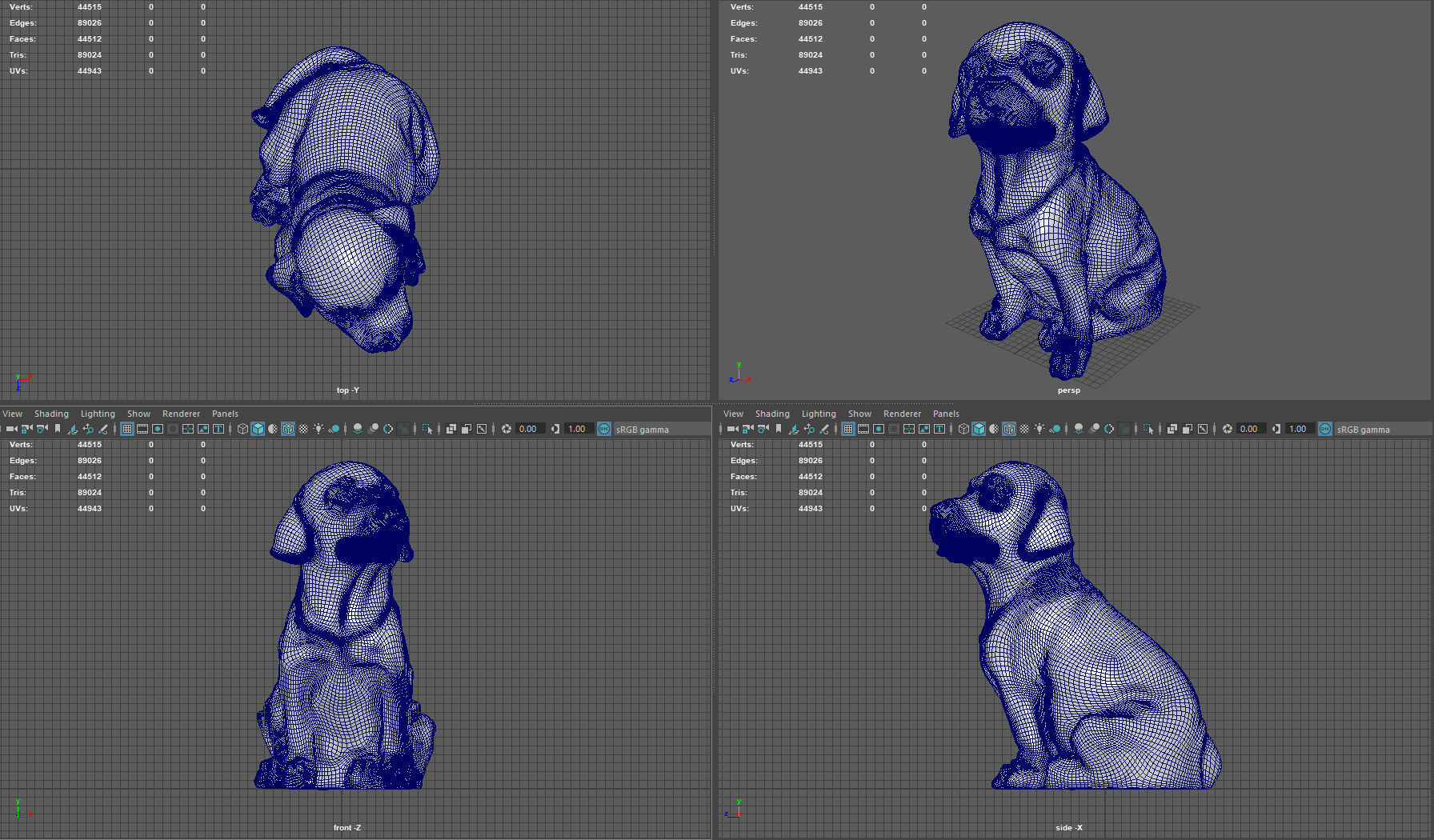 LABRADOR retriever Low-poly 3D model_7