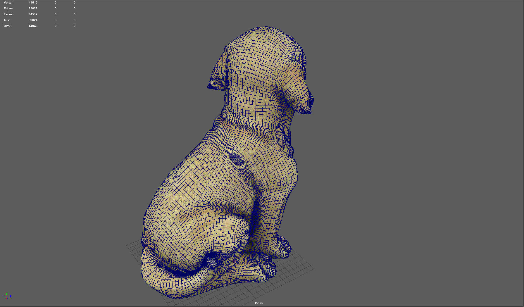 LABRADOR retriever Low-poly 3D model_8