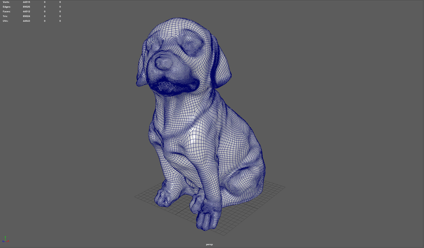 LABRADOR retriever Low-poly 3D model_4