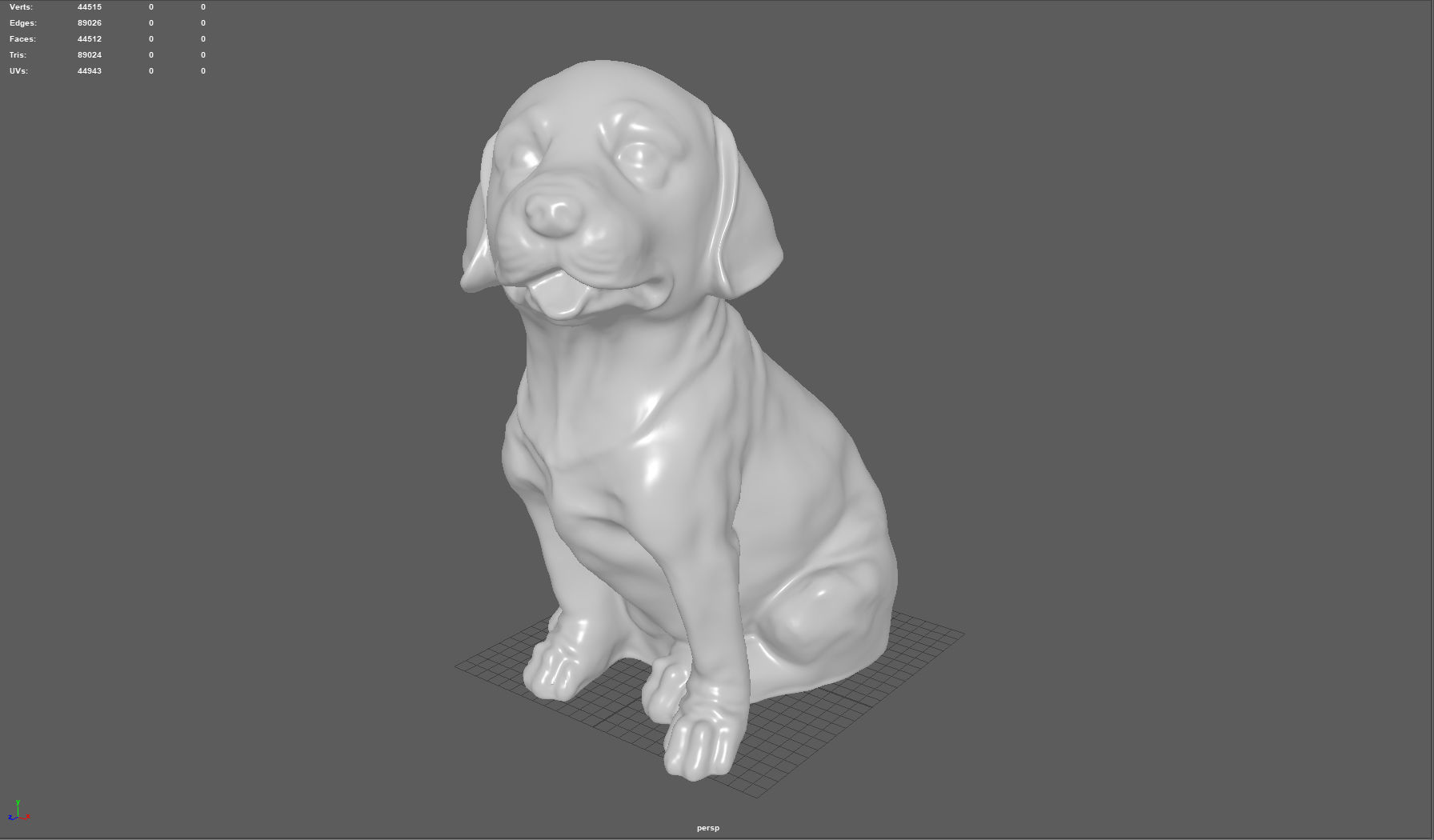 LABRADOR retriever Low-poly 3D model_3