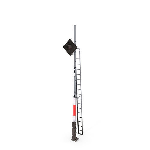 Train Traffic Light 11 3D model