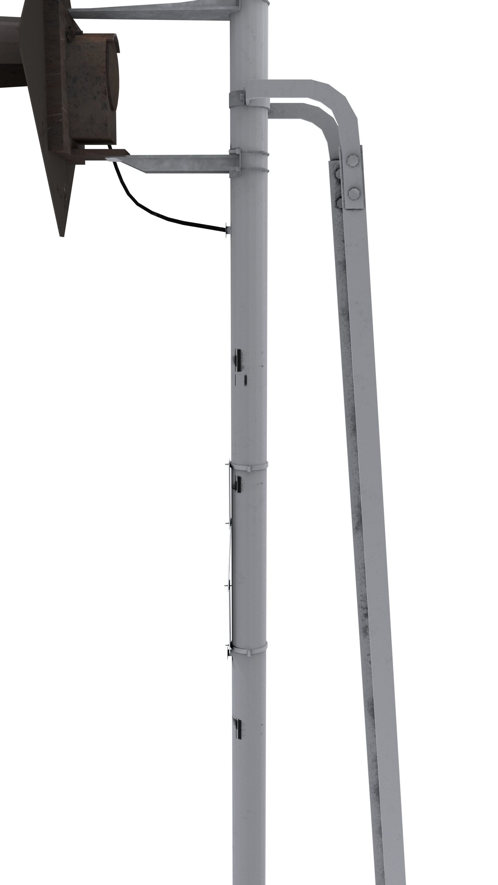 Train Traffic Light 11 3D model_4