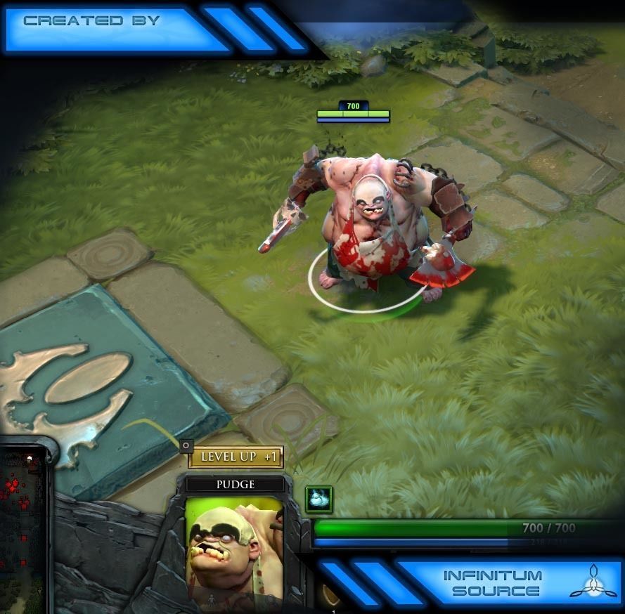 Set For Pudge PBR Low-poly 3D model_19