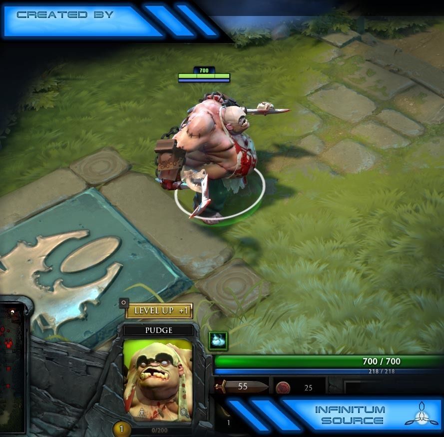 Set For Pudge PBR Low-poly 3D model_18