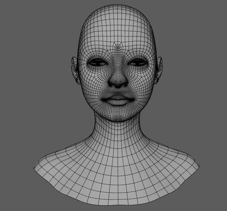 Face Texture  3D model_1