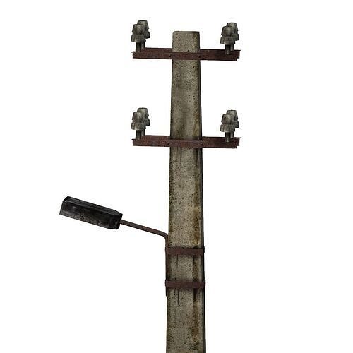 Street light lowPoly model Low-poly 3D model