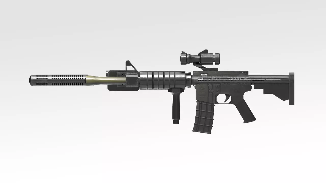 Colt C8 Canada Rifle Low-poly 3D model