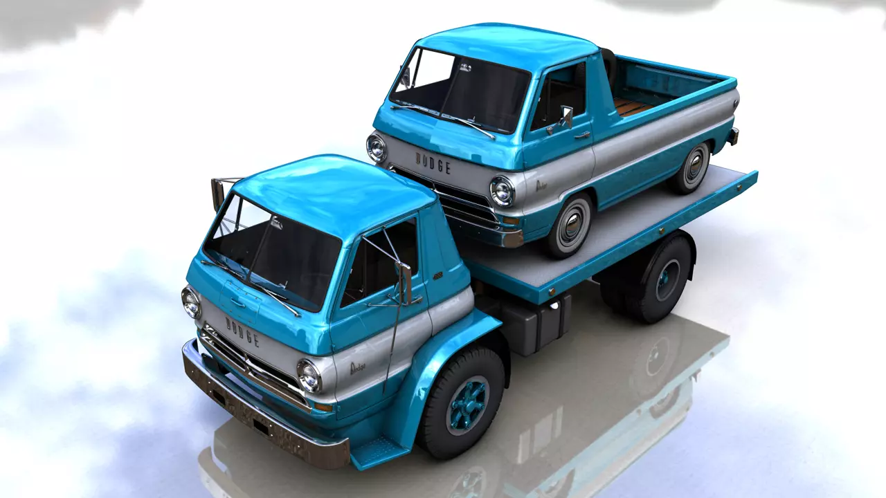 DODGE L700 TRUCK 1966 3D model