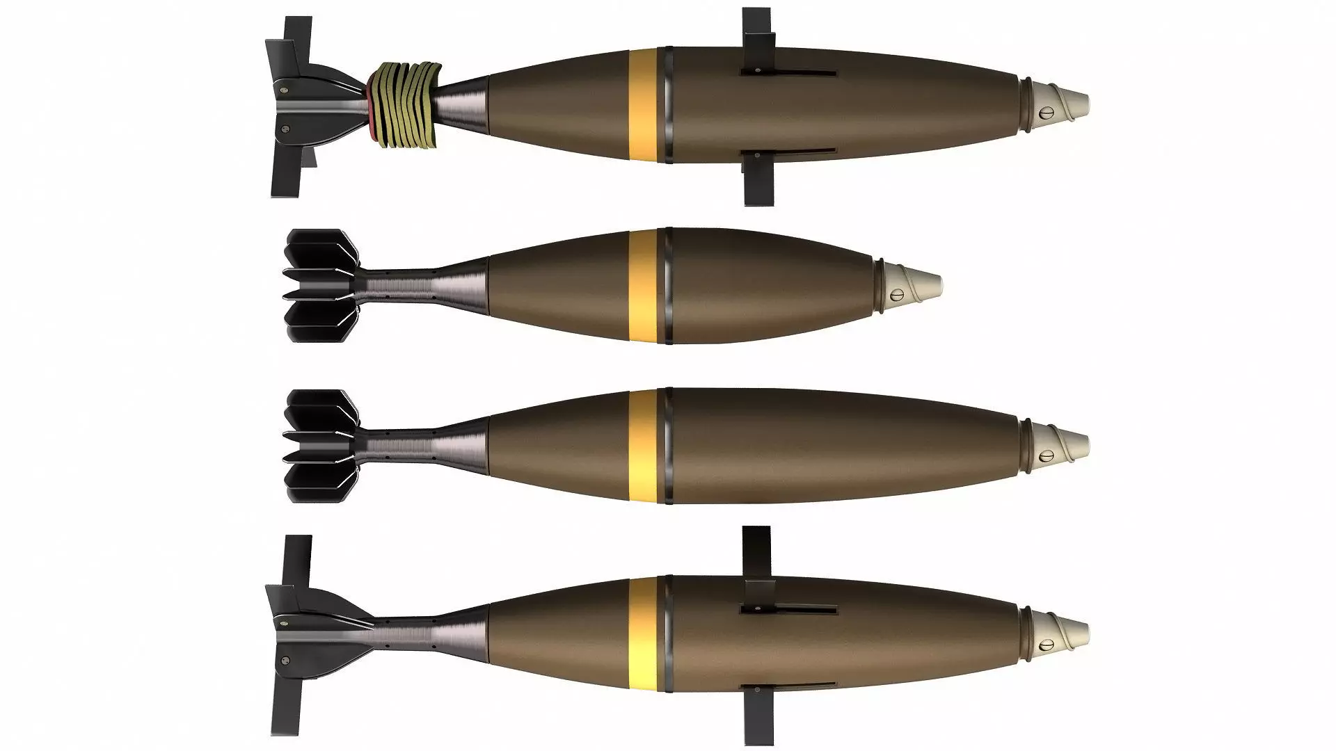 Mortar Shells 3D model_0