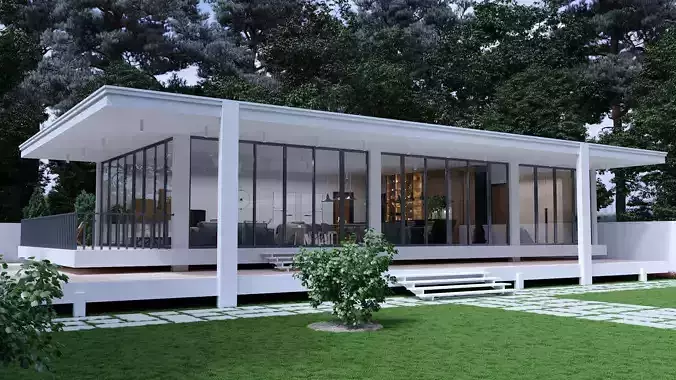 Minimalist House 3D model