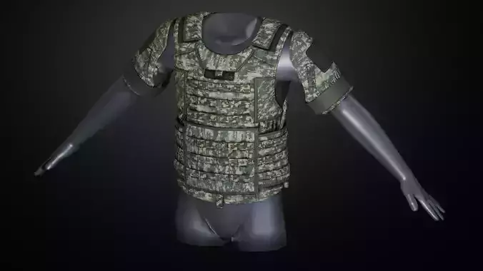 IOTV Gen vest Low-poly 3D model
