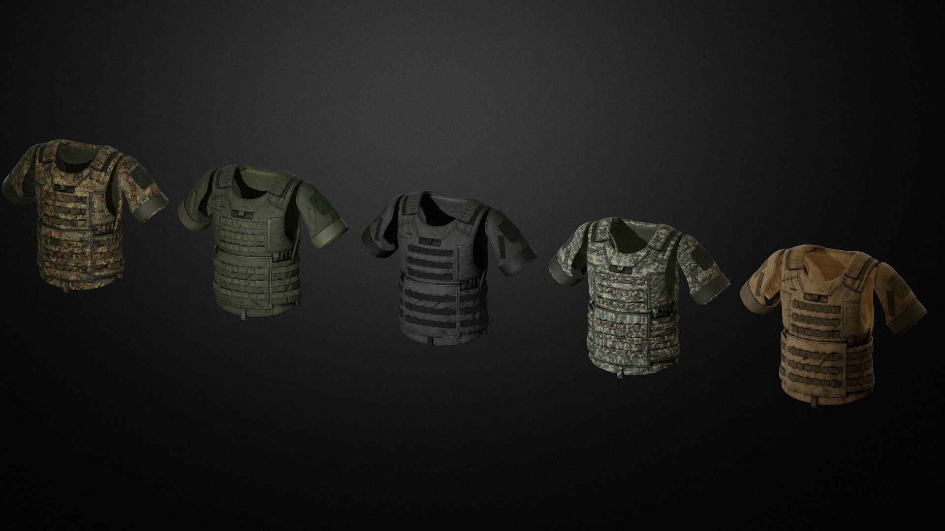 IOTV Gen vest Low-poly 3D model_5
