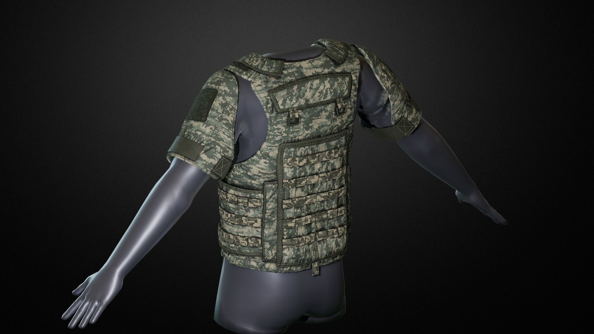 IOTV Gen vest Low-poly 3D model_1