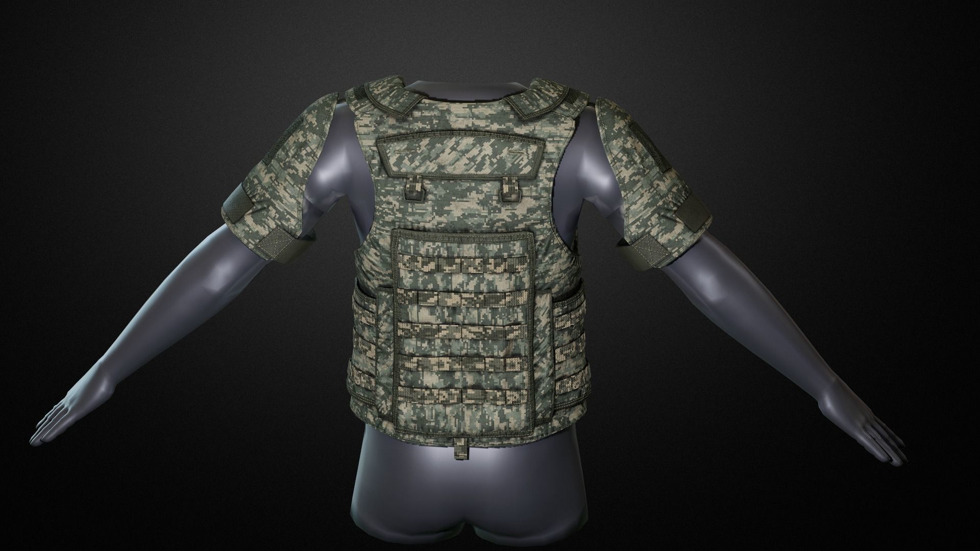 IOTV Gen vest Low-poly 3D model_2
