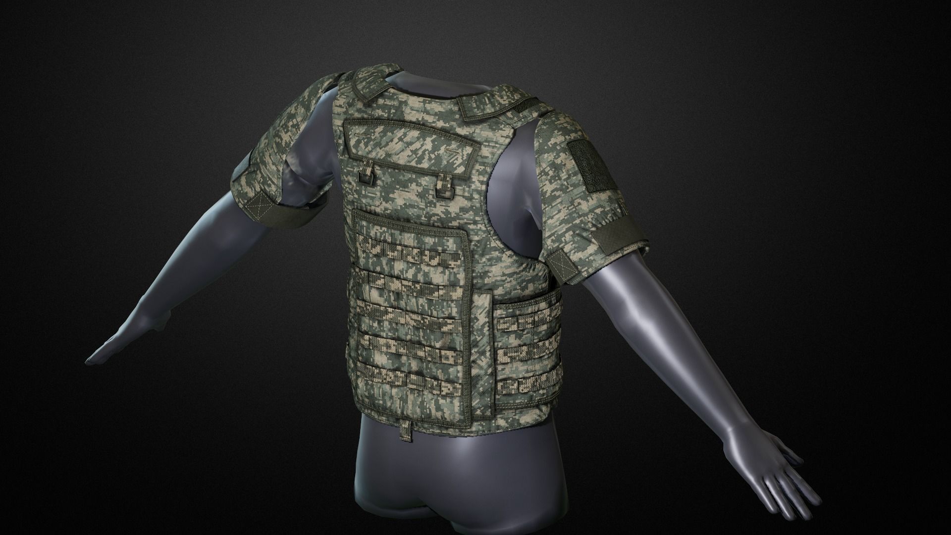 IOTV Gen vest Low-poly 3D model_3