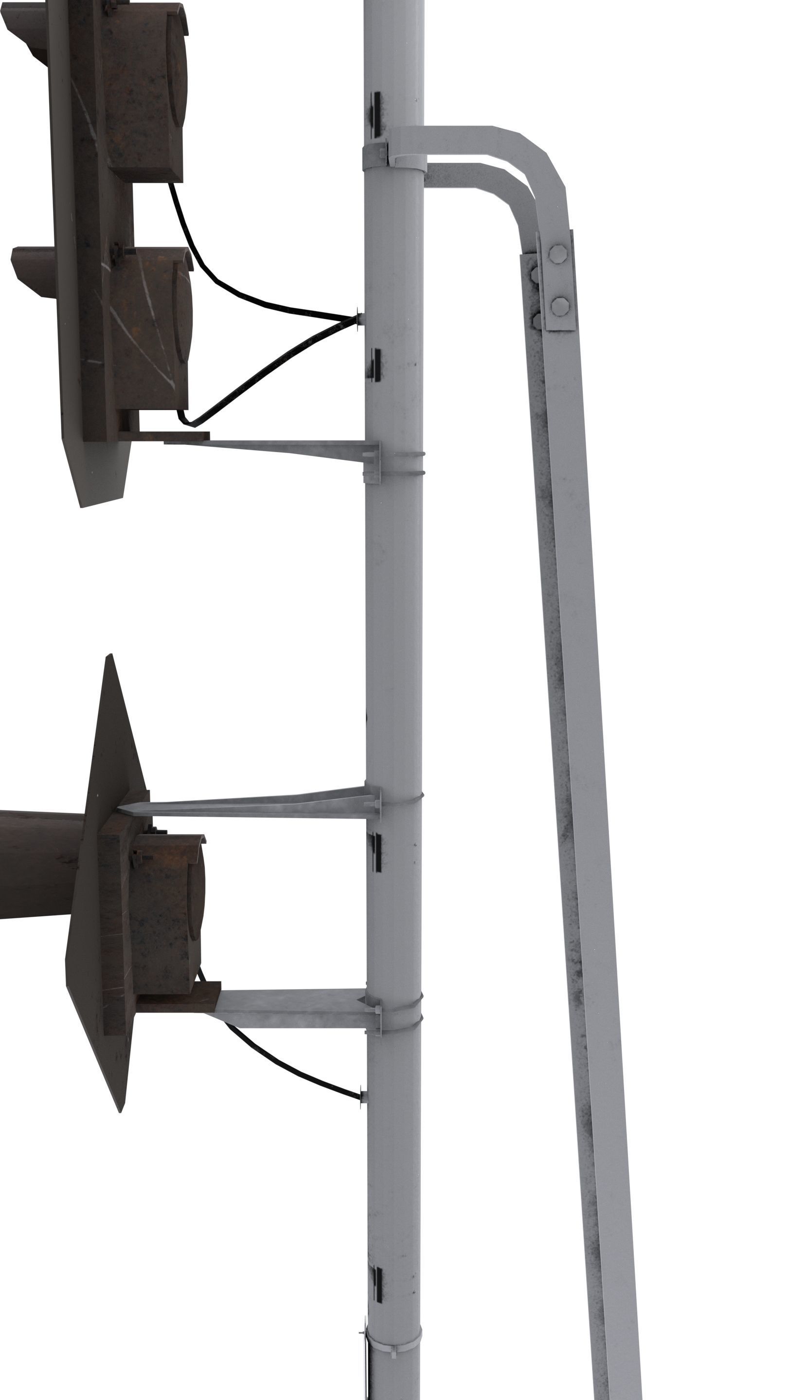 Train Traffic Light 16 3D model_4