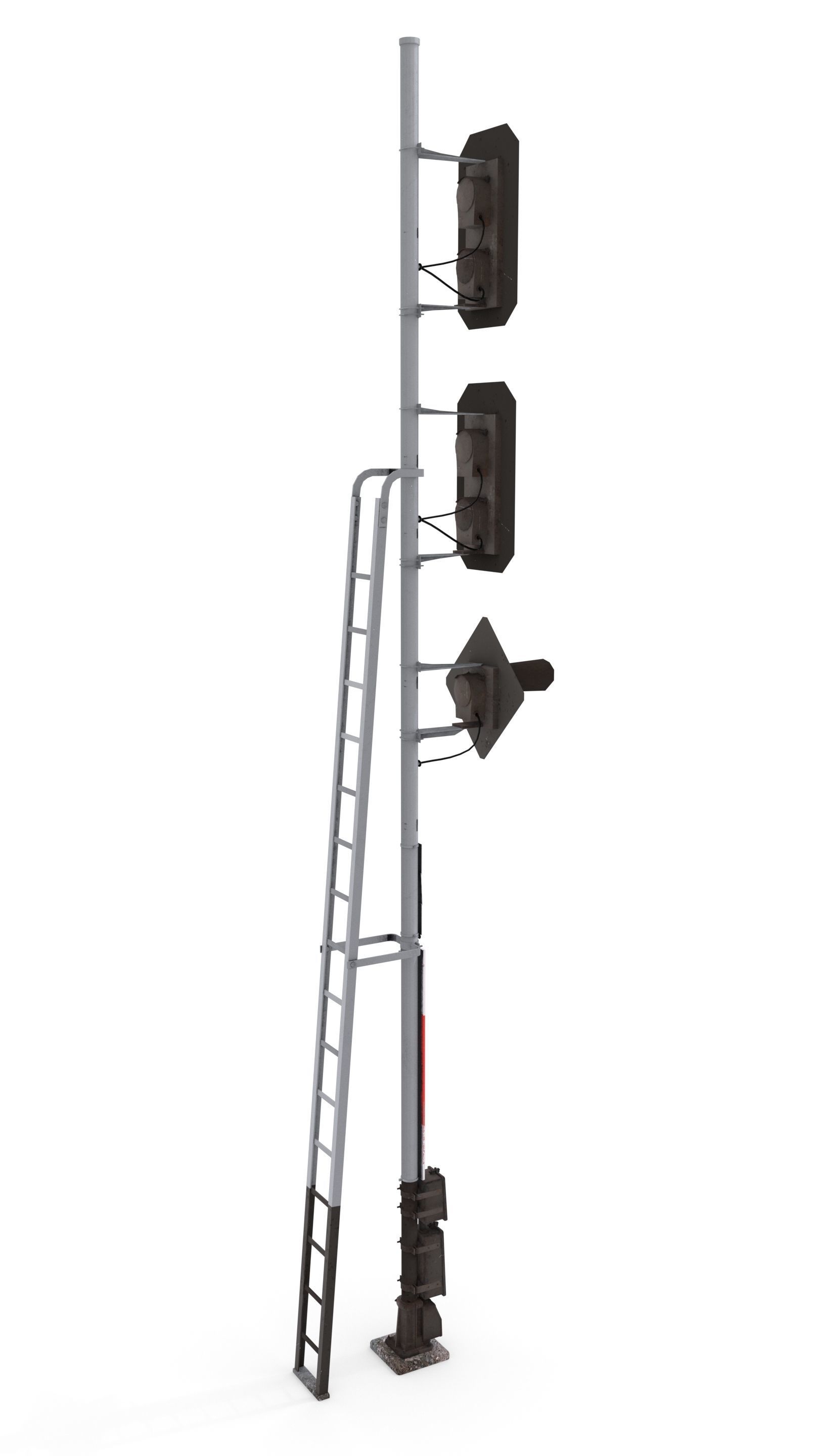 Train Traffic Light 18 3D model_1