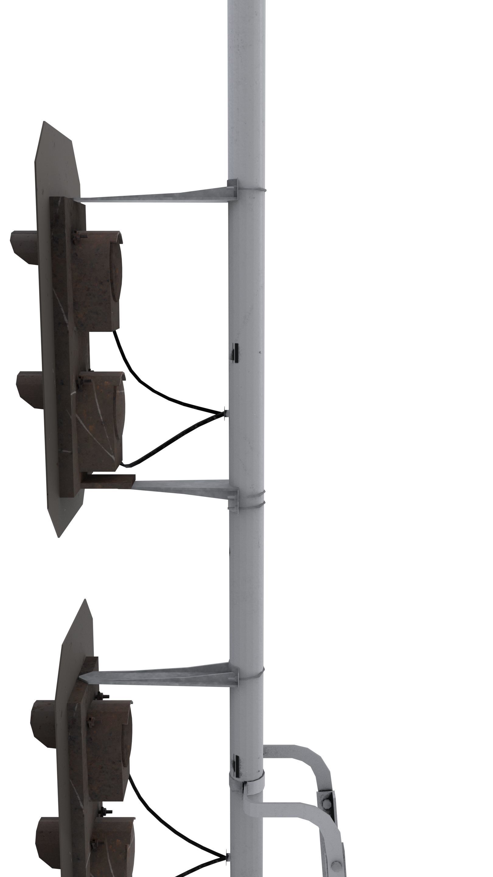 Train Traffic Light 18 3D model_5