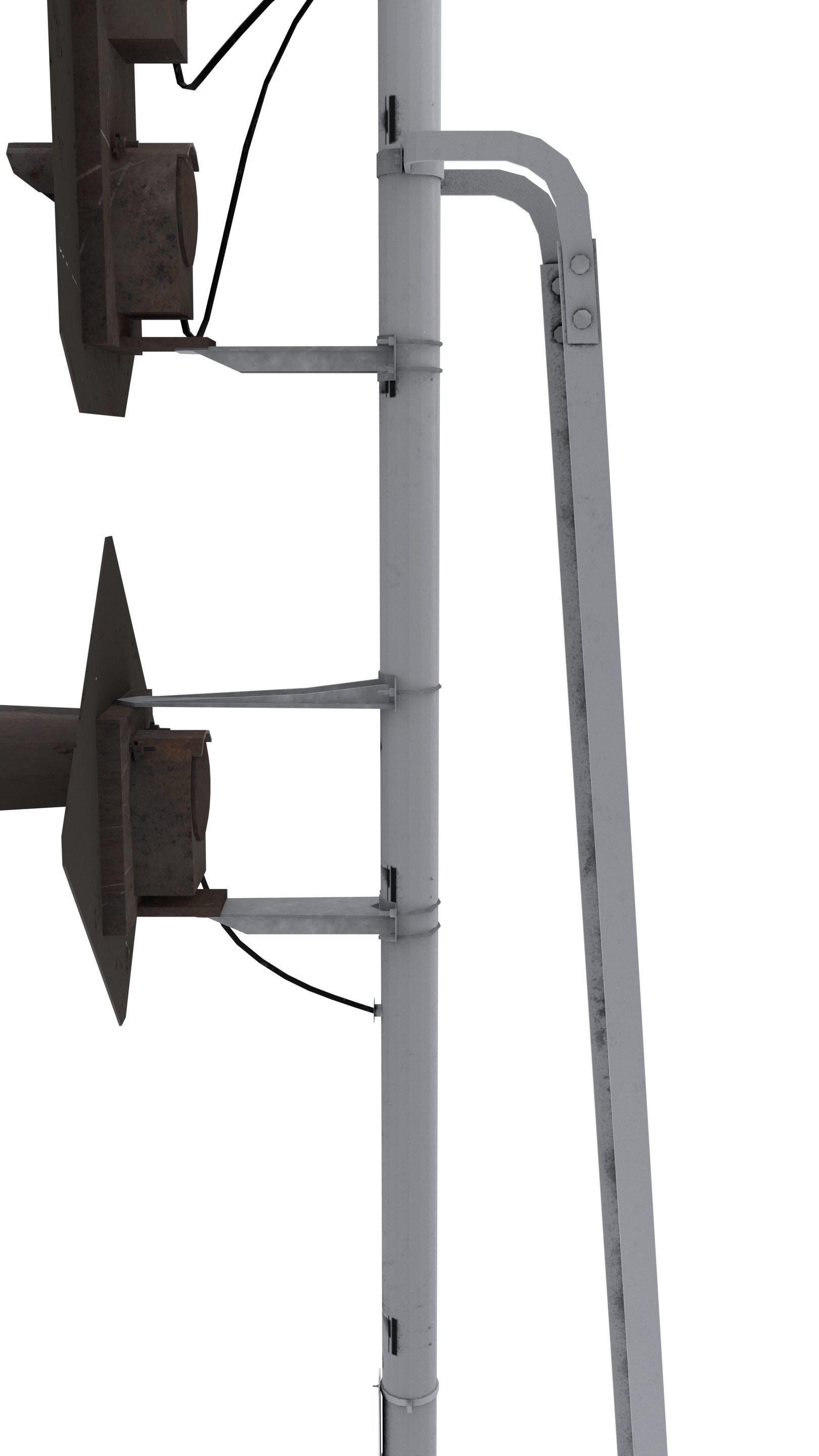 Train Traffic Light 19 3D model_4