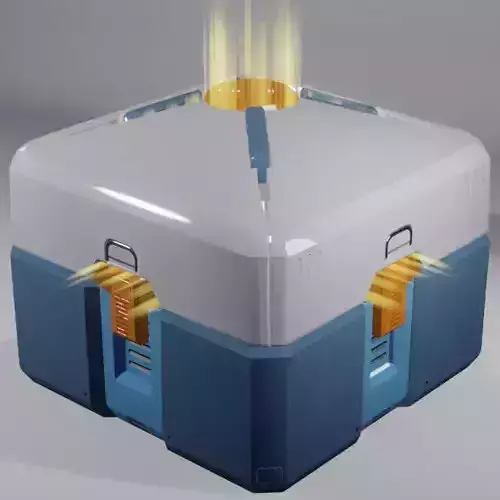 Loot Crate Low-poly 3D model
