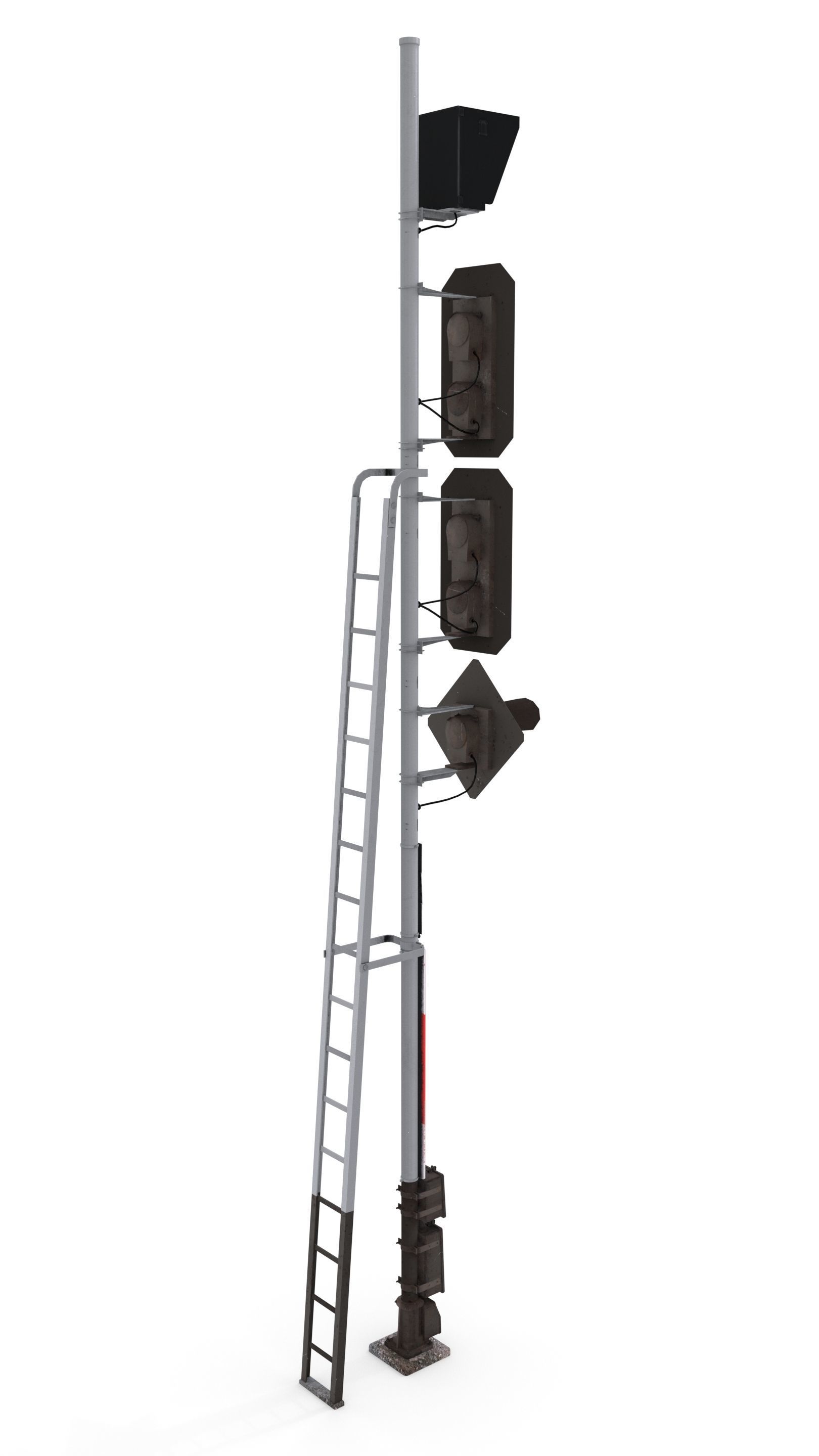 Train Traffic Light 21 3D model_1