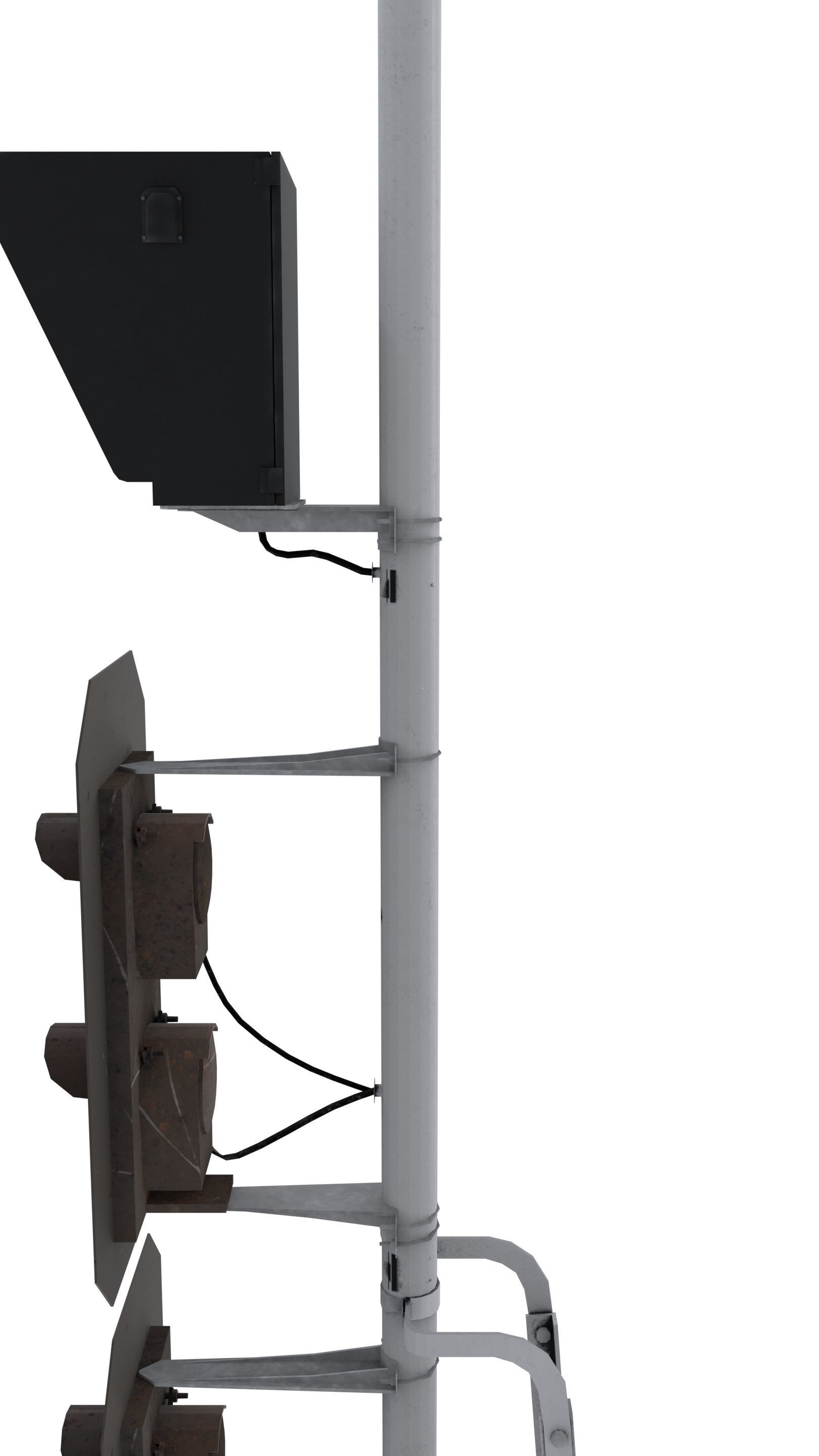 Train Traffic Light 21 3D model_5