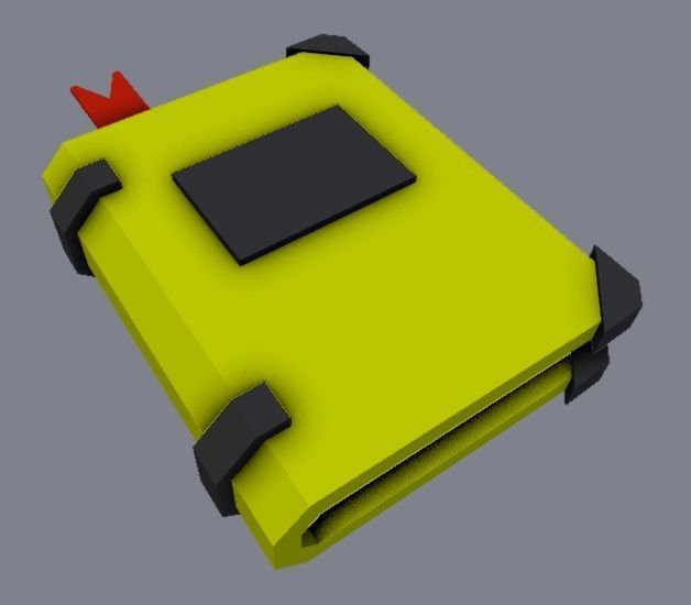 Hallowen Magical Book Low-poly 3D model_9