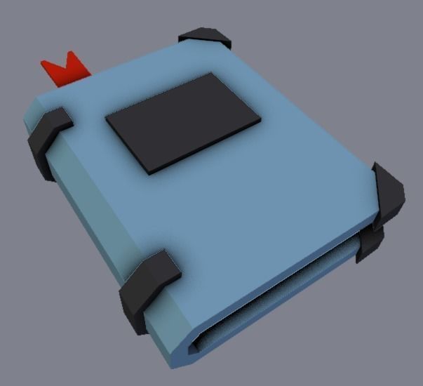 Hallowen Magical Book Low-poly 3D model_6