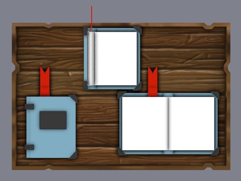 Hallowen Magical Book Low-poly 3D model_3