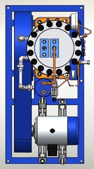 Diaphragm compressor 3D model_5