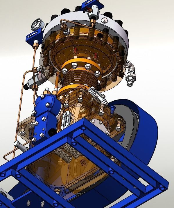 Diaphragm compressor 3D model_6