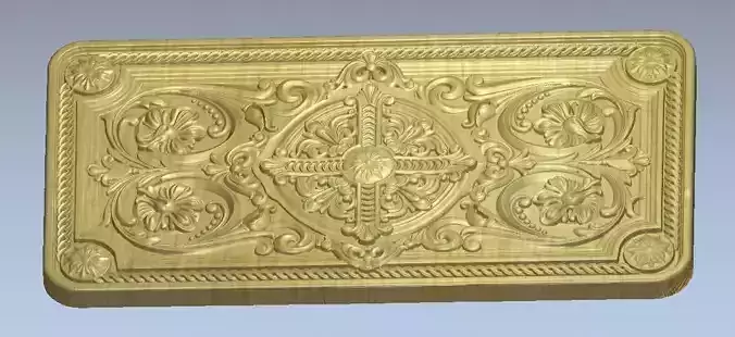 CNC relief 3D model in STL format ArtCAM panels 3D print model