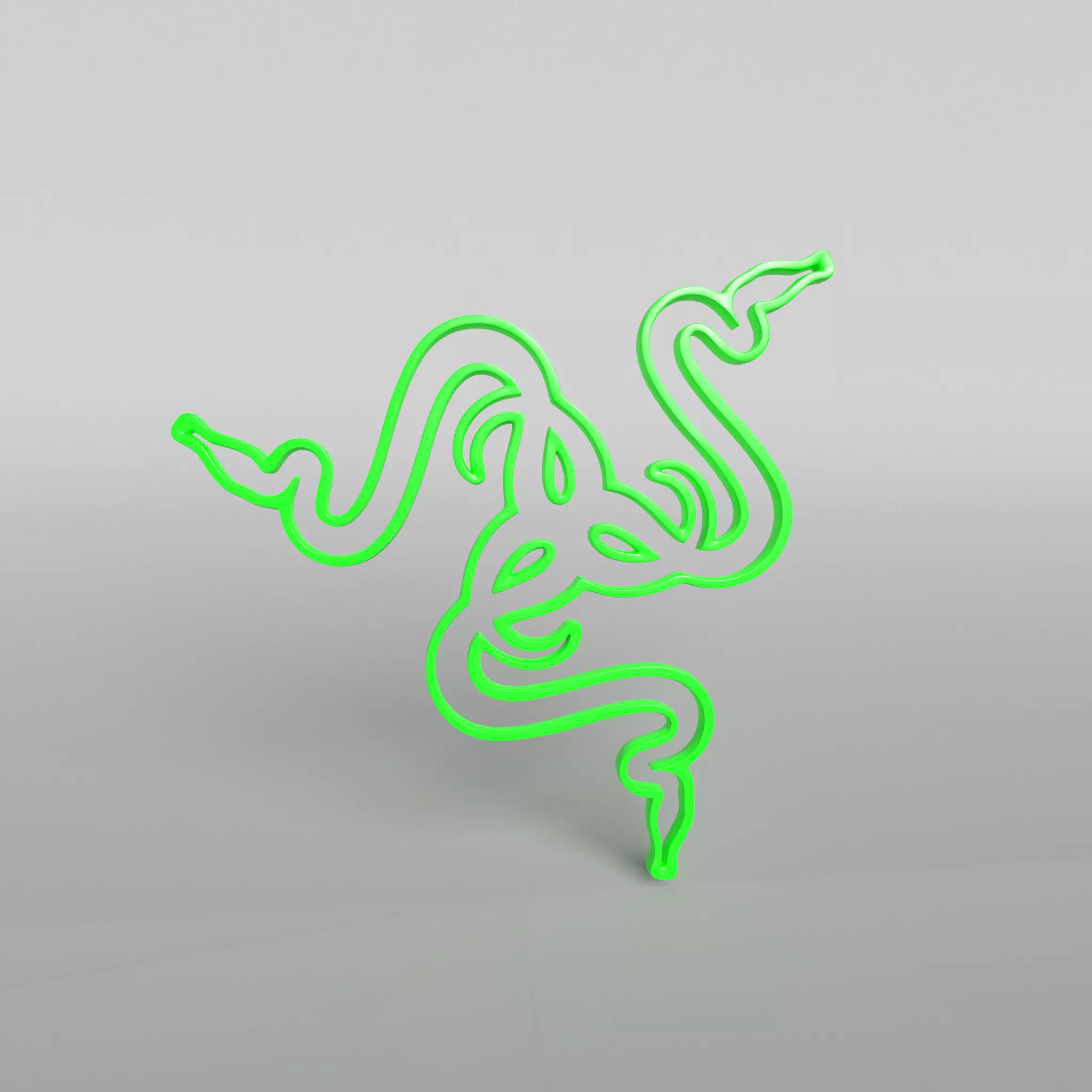 Razer Logo v1 001 Free low-poly 3D model_0