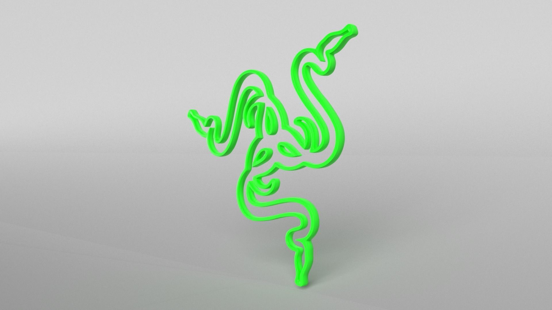 Razer Logo v1 001 Free low-poly 3D model_2