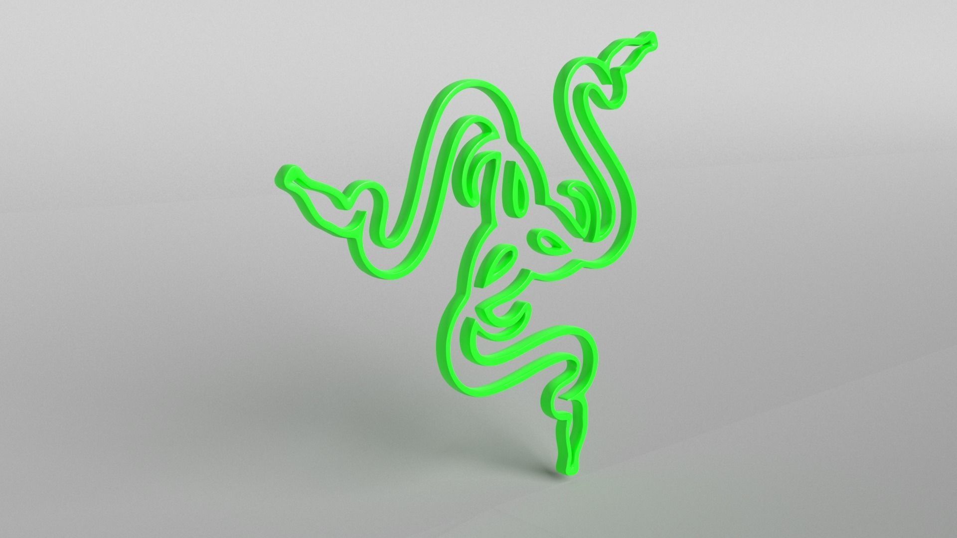 Razer Logo v1 001 Free low-poly 3D model_3