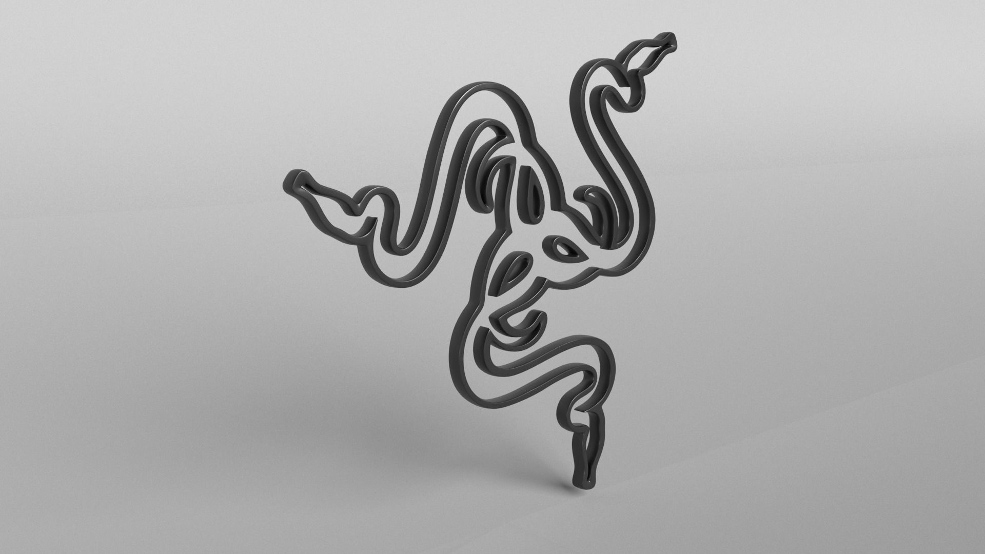 Razer Logo v1 002 Free low-poly 3D model_3