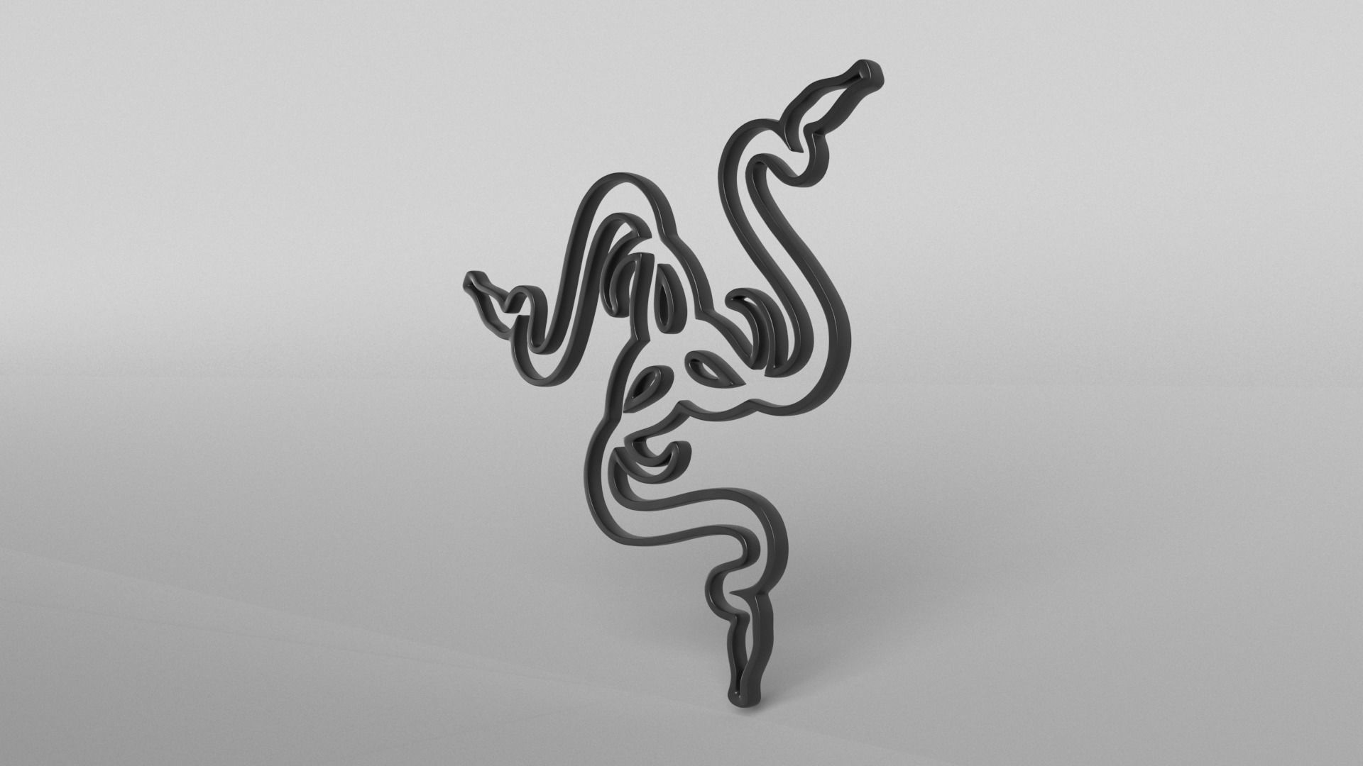 Razer Logo v1 002 Free low-poly 3D model_2