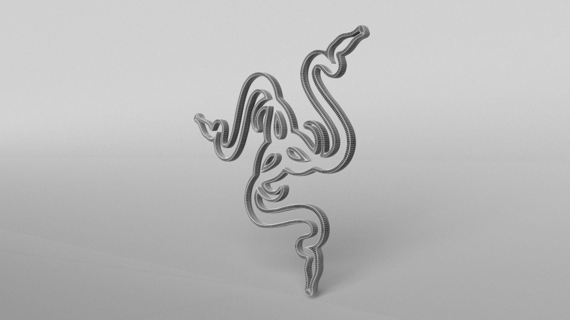 Razer Logo v1 002 Free low-poly 3D model_6