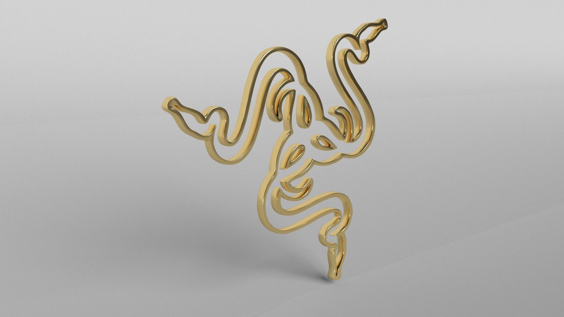 Razer Logo v1 003 Free low-poly 3D model_3