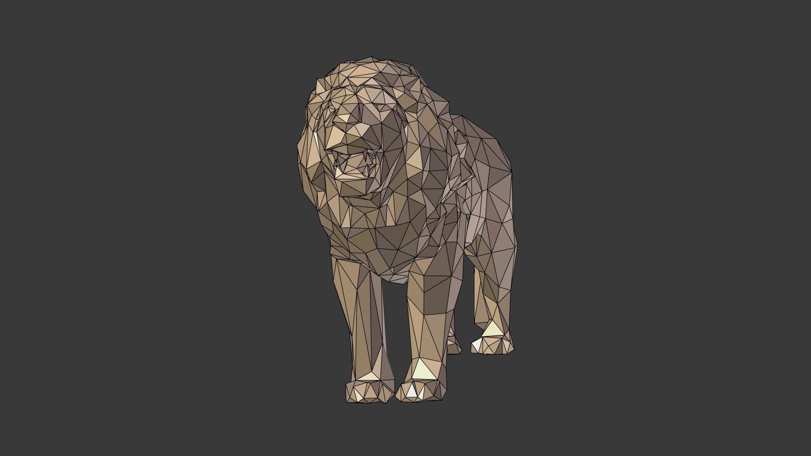 Low Poly Animals Collection Low-poly 3D model_17