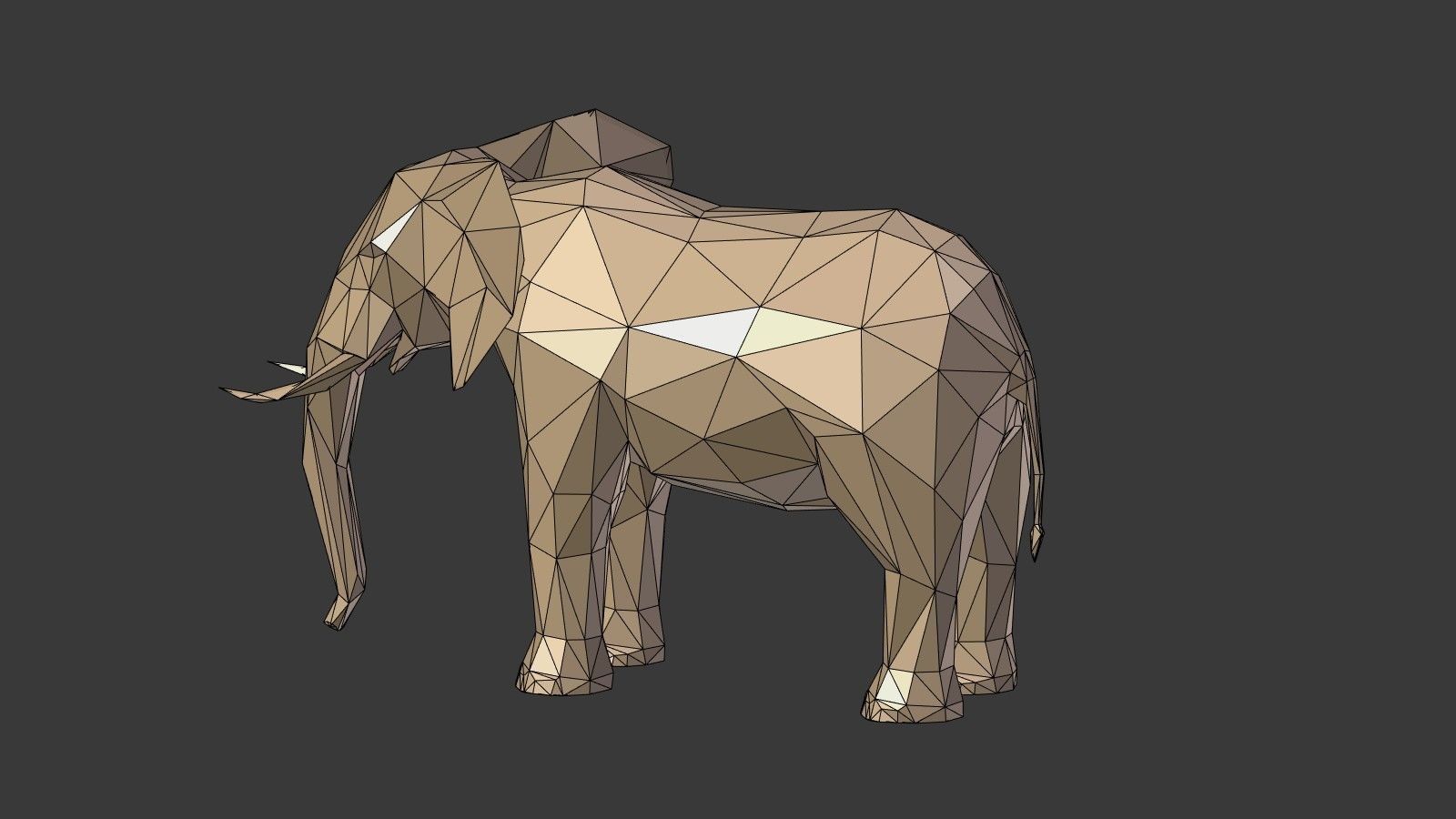 Low Poly Animals Collection Low-poly 3D model_9