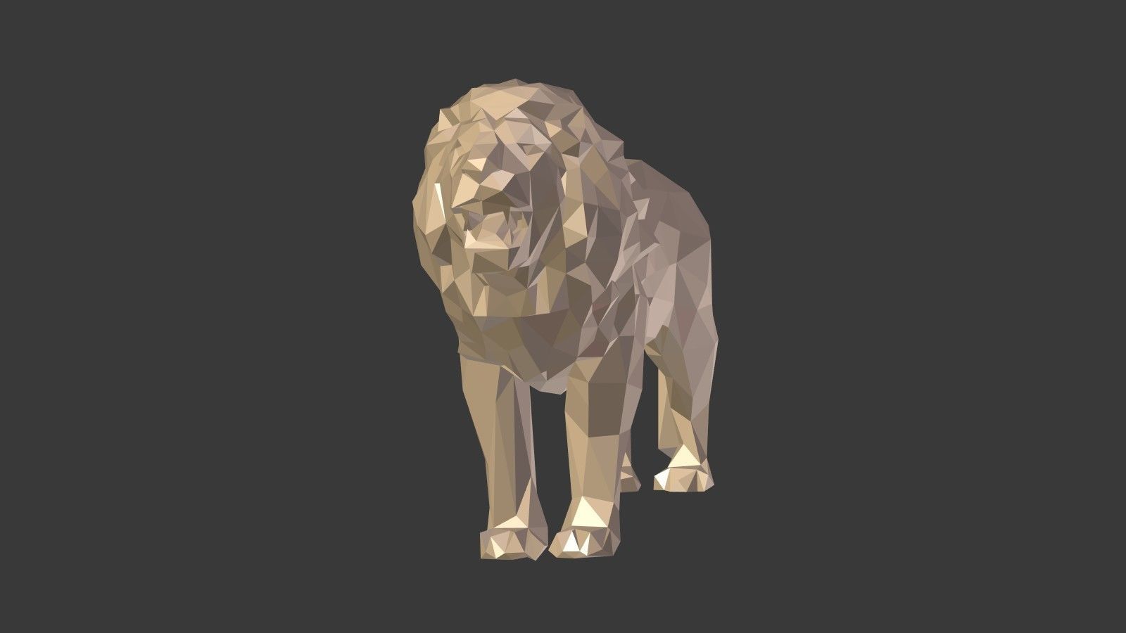 Low Poly Animals Collection Low-poly 3D model_16