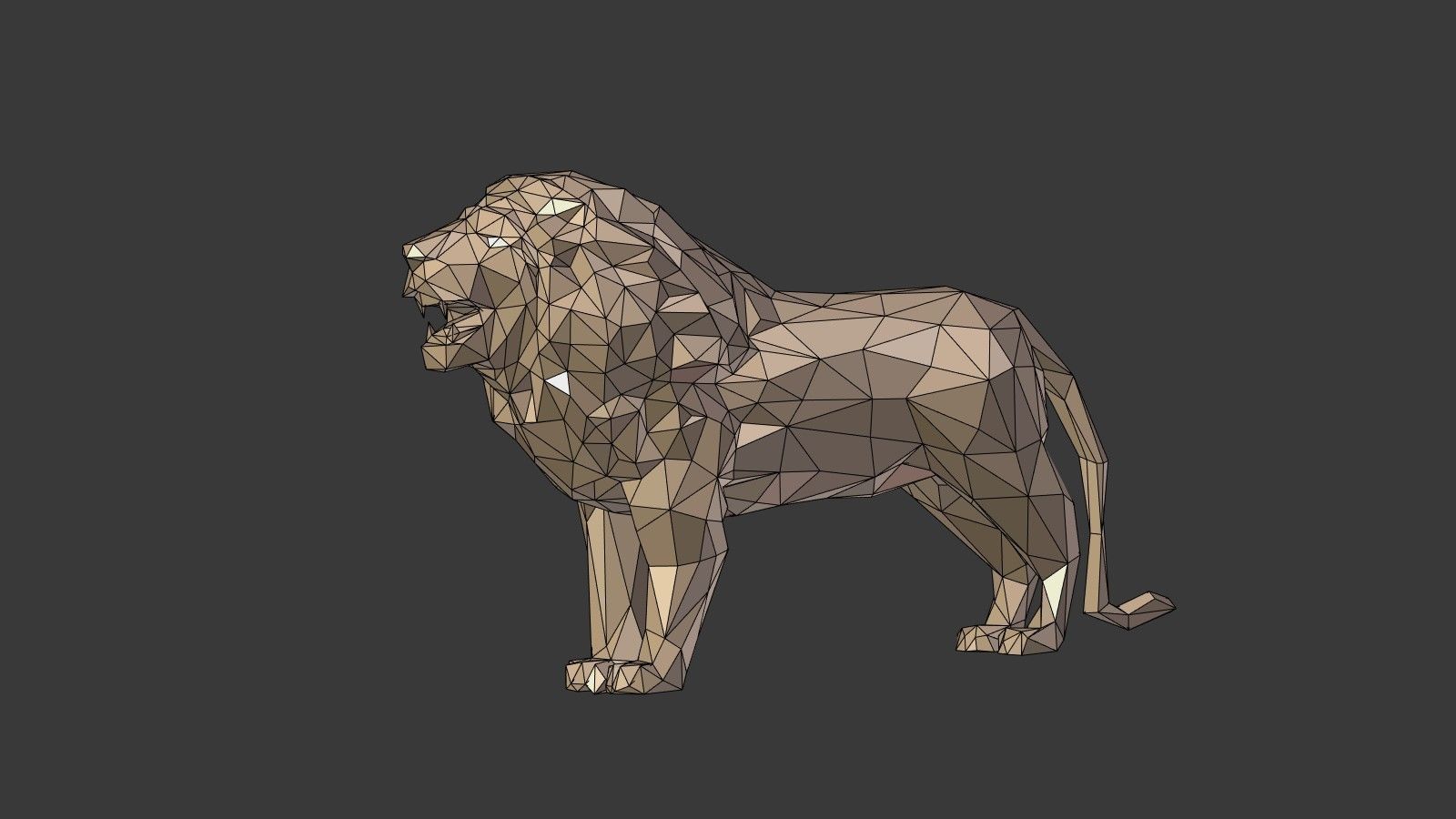 Low Poly Animals Collection Low-poly 3D model_15