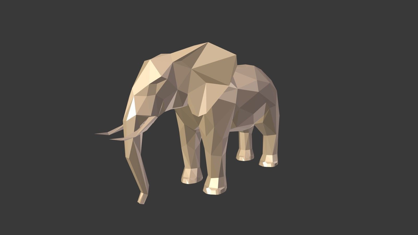 Low Poly Animals Collection Low-poly 3D model_6