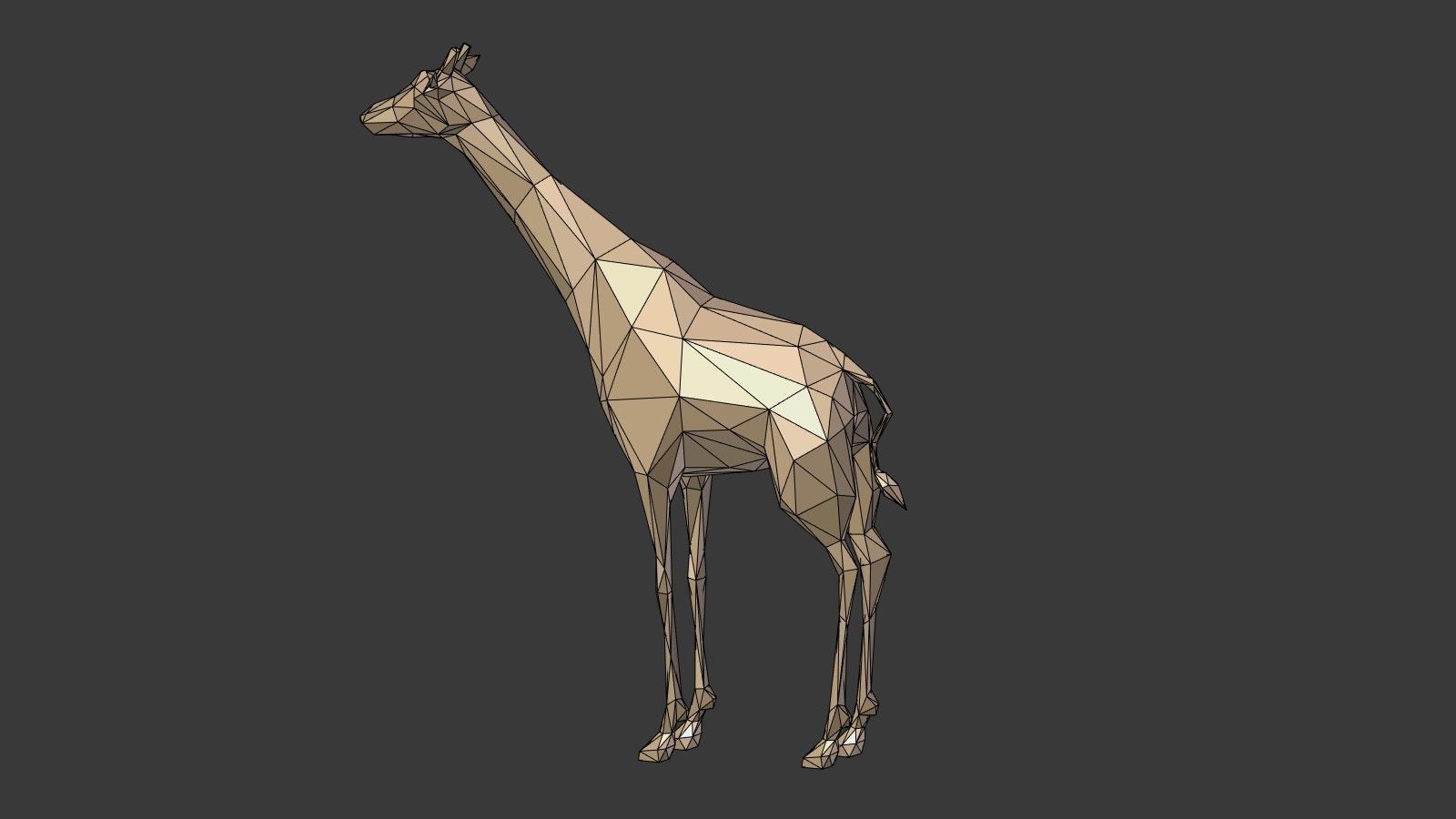 Low Poly Animals Collection Low-poly 3D model_41