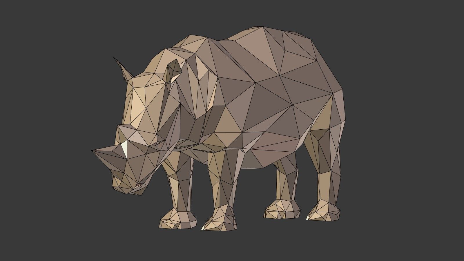 Low Poly Animals Collection Low-poly 3D model_27