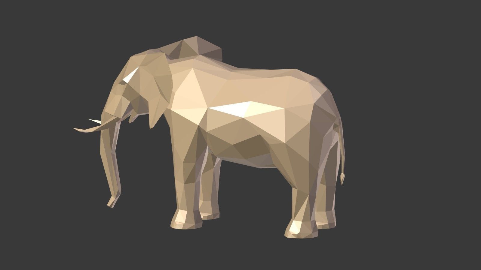 Low Poly Animals Collection Low-poly 3D model_8