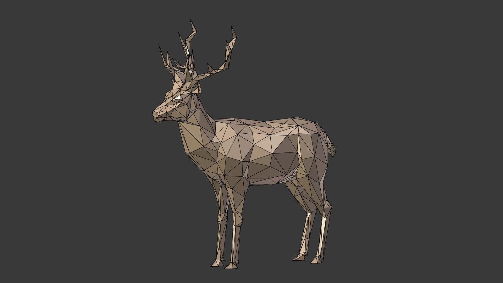 Low Poly Animals Collection Low-poly 3D model_23