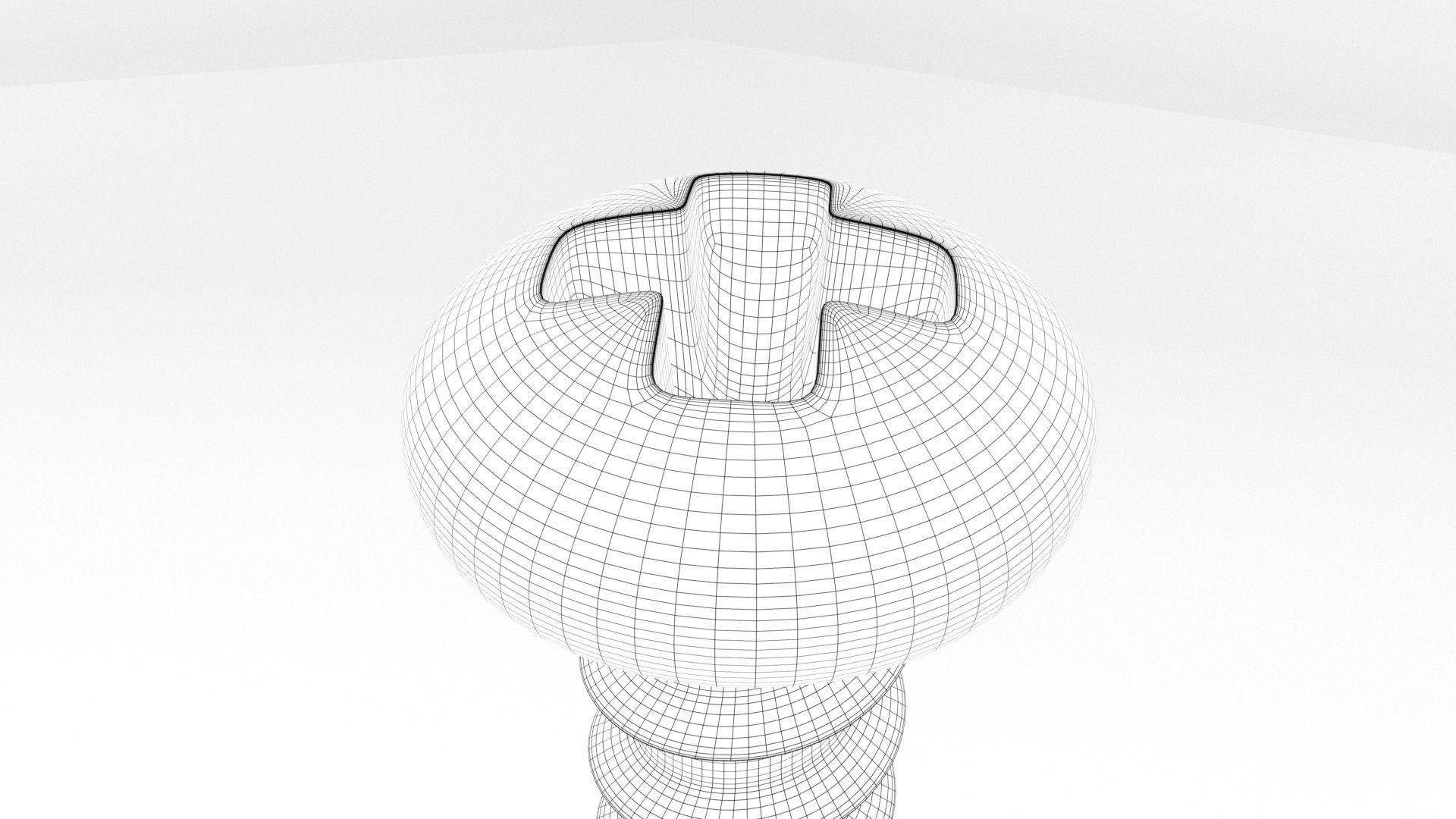 Screws and Bolts Low-poly 3D model_58
