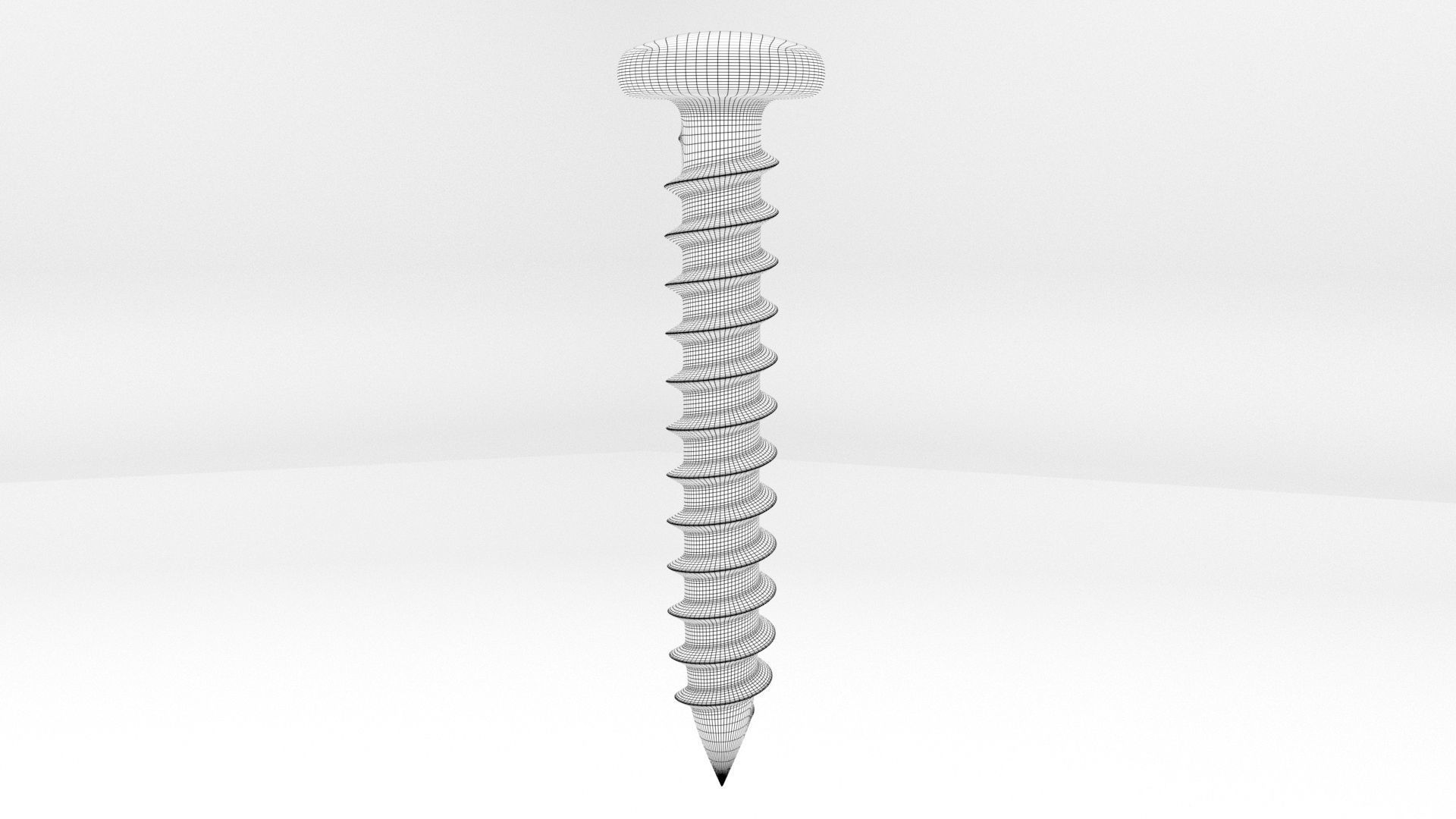 Screws and Bolts Low-poly 3D model_38